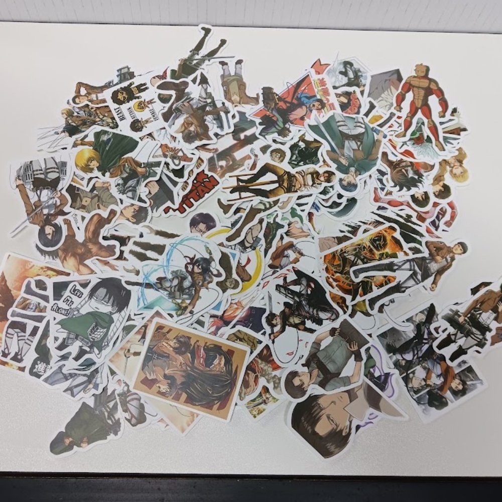 Attack on Titan multiple stickers - Levi, Eren, and more characters